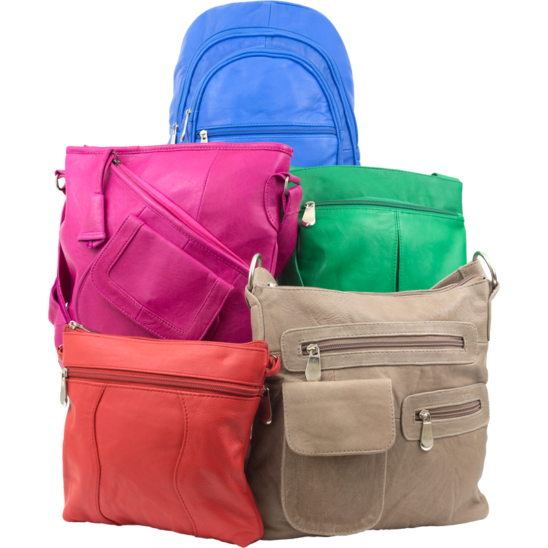Group photo of DeeZine bags