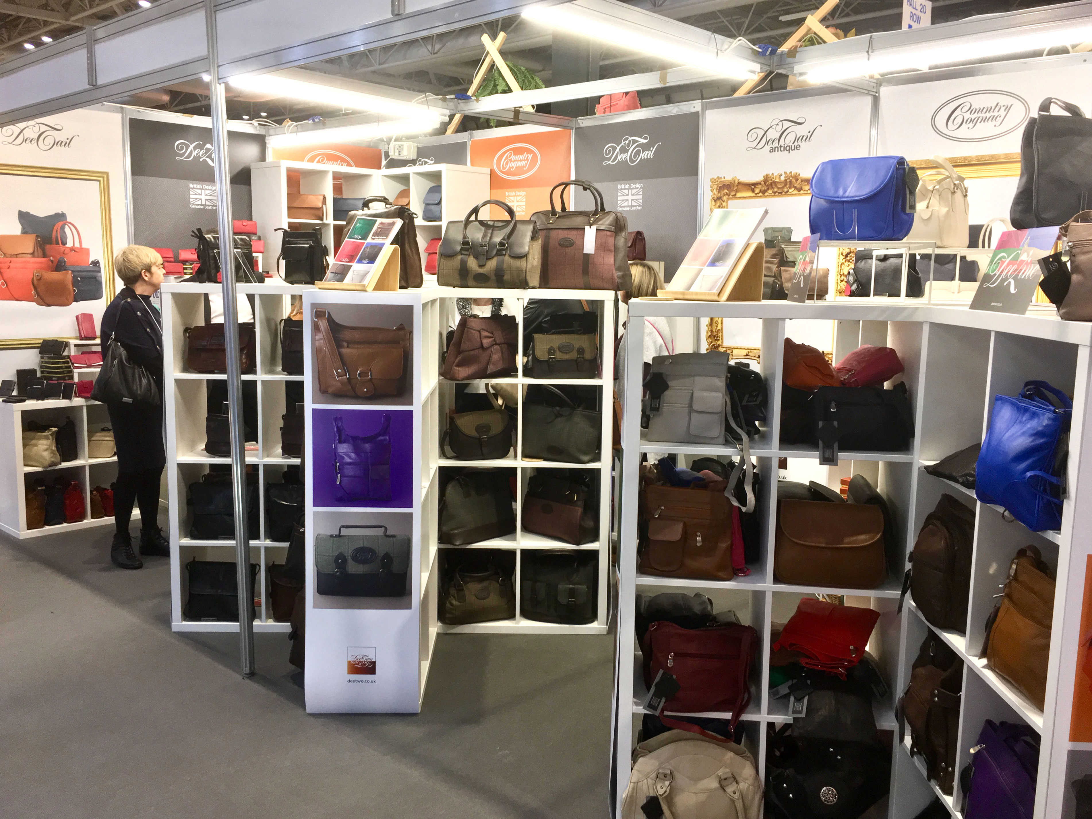 Photograph of the Dee Two stand at the 2018 Spring Fair Trade Show in Birmingham